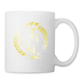 Casque Spartan Gold Workout Gladiator Gym - Mug blanc - blanc - Droite
