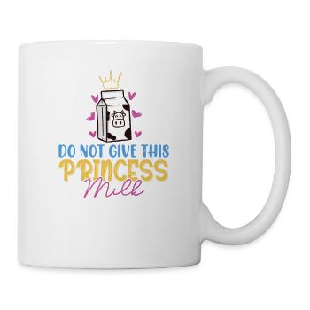 Drôle de princesse intolérante au lactose filles femmes jeu de mots - Mug blanc - blanc - Droite
