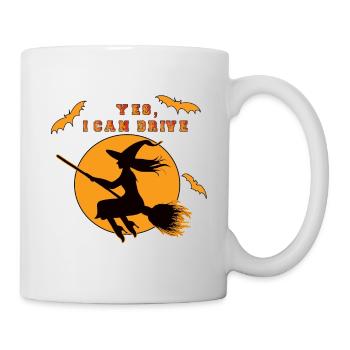 Hexe, ja, ich kann fahren - Tasse - Weiß - Rechts