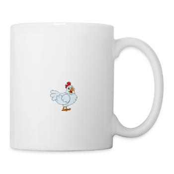 Lustiger Hühner Spruch Huhn - Tasse - Weiß - Rechts