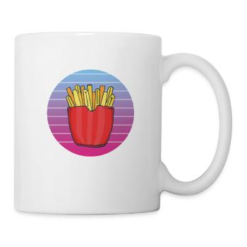 Frites amusantes Frites drôles - Mug blanc - blanc - Droite
