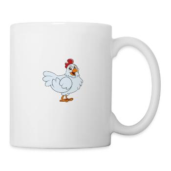 Lustiger Hühner Spruch Huhn - Tasse - Weiß - Rechts