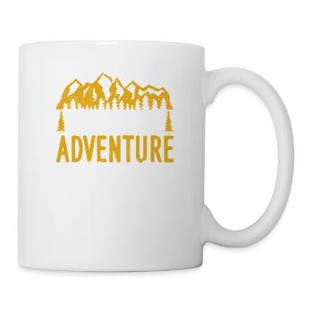 Et c’est ainsi que commence l’aventure Camping Road Trip - Mug blanc - blanc - Droite