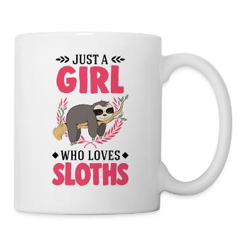 Just a Girl Who loves Sloths Sloth Girl - Mug - white - Right