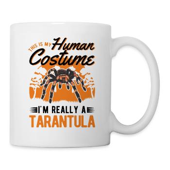 Tarantel Halloween Spinne Tarantula - Tasse - Weiß - Rechts