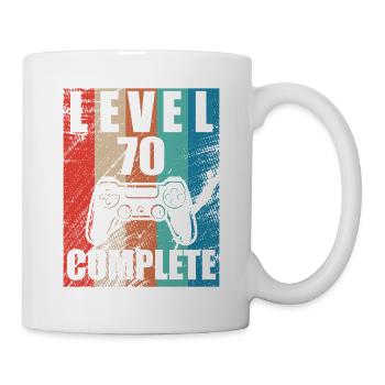 Level 70 abgeschlossen - Tasse - Weiß - Rechts