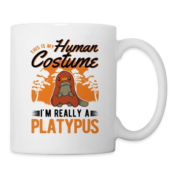 Platypus Human Costume Halloween - Mug - white - Right