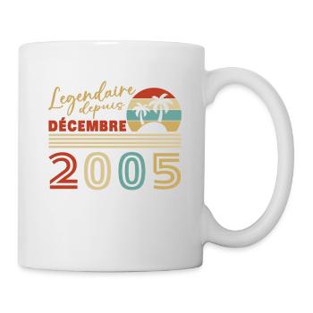 Cadeau D'anniversaire Nées En Décembre 2005 - Mug blanc - blanc - Droite