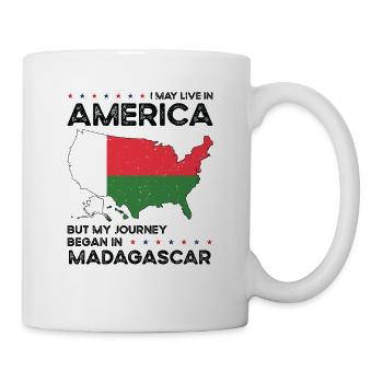 Madagascar American Patriot USA Grown - Mug blanc - blanc - Droite