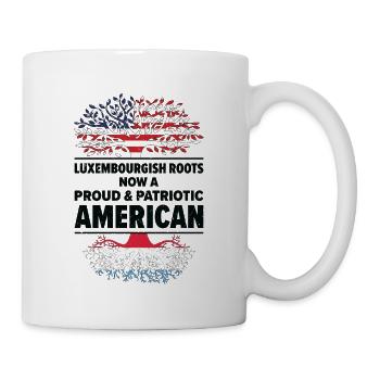 Patriote américain luxembourgeois États-Unis - Mug blanc - blanc - Droite