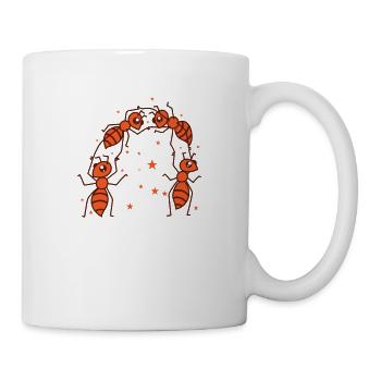 Combats de fourmis, insectes industrieux, animaux - Mug blanc - blanc - Droite