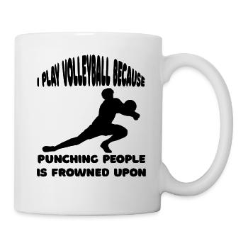 Volleyball Gift Volleyball Player Beach Volleyball - Mug - white - Right