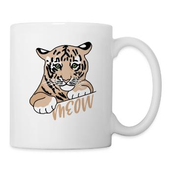 Meow, Wildcat, Big Cat, King Tiger, Siberian - Mug - white - Right