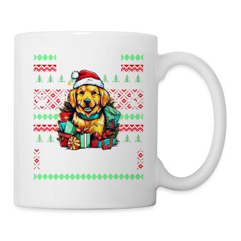 Pelzelternweihnachten - Hundeliebhaber Hässliche Weihnachten - Tasse - Weiß - Rechts