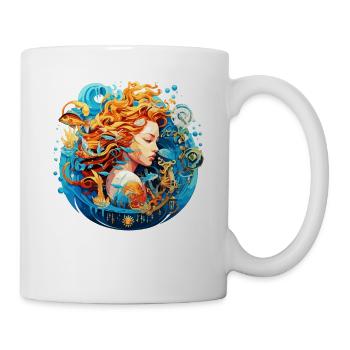 Wear Your Astrology Zodiac Sign with Pride: Aquari - Mug - white - Right