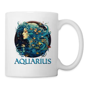 Embrace Your Aquarius Identity: Aquarius Zodiac - Mug - white - Right