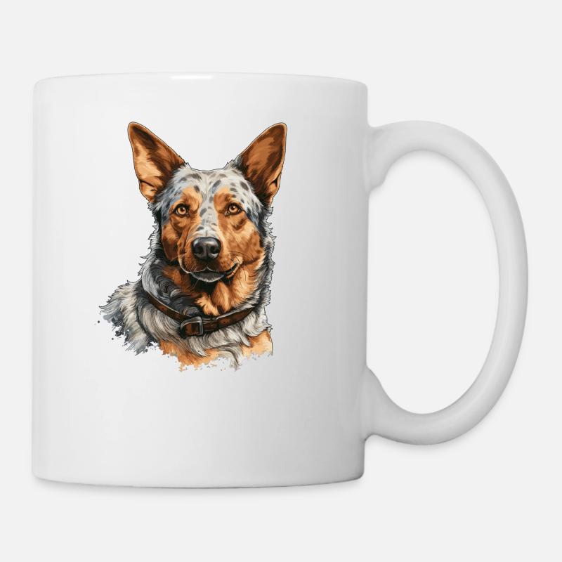 Hund Australian Cattle Dog - Tasse - Weiß