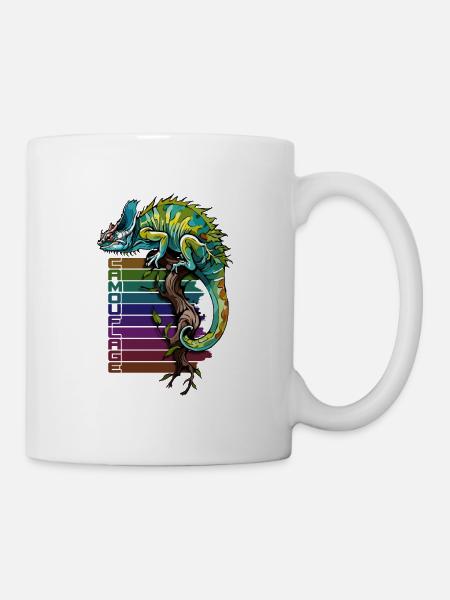 Meister des Camouflage-Chamäleons - Tasse - Weiß