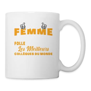 Départ Collègue de Travail Nouvel Emploi Retraite - Mug blanc - blanc - Droite