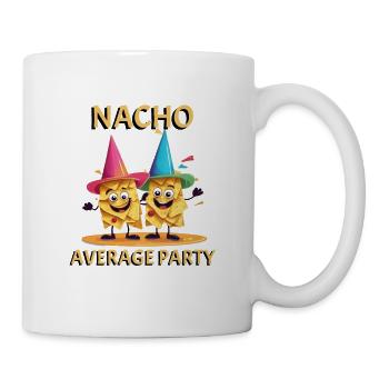 Zwei Nachos beim Feiern - Tasse - Weiß - Rechts