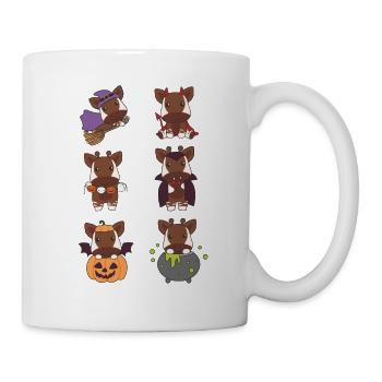 Okapi Halloween Devil Pumpkin Vampier Costume - Mug - white - Right