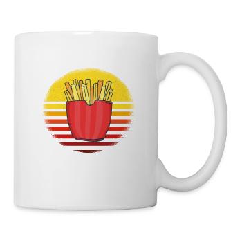 Frites amusantes Frites drôles - Mug blanc - blanc - Droite