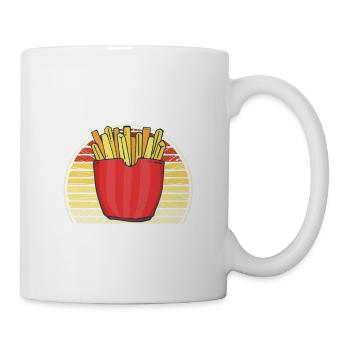Frites amusantes Frites drôles - Mug blanc - blanc - Droite