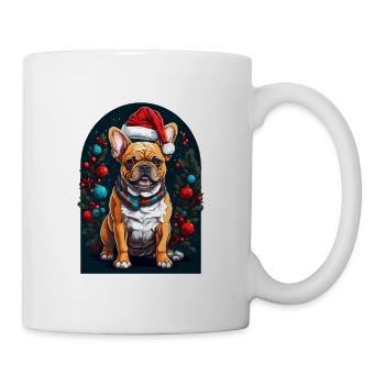 Drôle de bouledogue français avec - Mug blanc - blanc - Droite