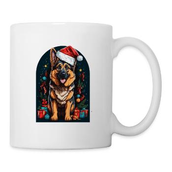 Funny German Shepherd With - Mug - white - Right