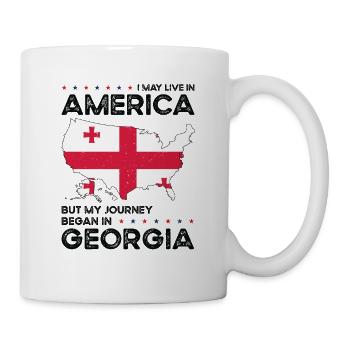 Georgischer amerikanischer Patriot USA Gewachsen - Tasse - Weiß - Rechts