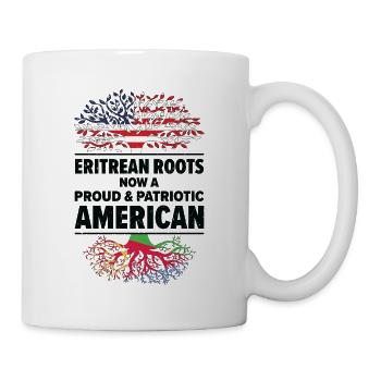 Eritreische amerikanische Patriotin USA Gewachsen - Tasse - Weiß - Rechts