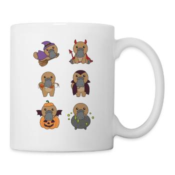 Platypus, Halloween, Devil, Pumpkin, Vampier - Mug - white - Right