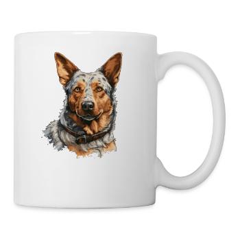 Hund Australian Cattle Dog - Tasse - Weiß - Rechts