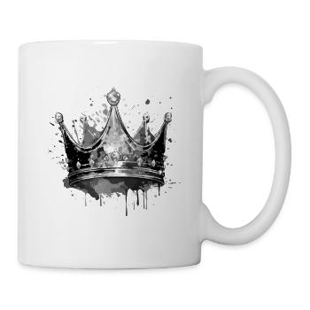 Symbole de la couronne Roi - Mug blanc - blanc - Droite