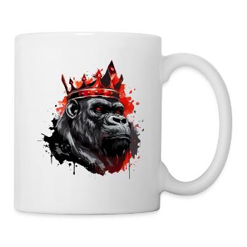 Gorilla Crown King Animal - Mug - white - Right
