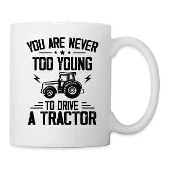 Traktor Traktoren Trecker Geschenk - Mug blanc - blanc - Droite
