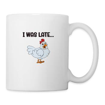 Lustiger Hühner Spruch Huhn - Tasse - Weiß - Rechts
