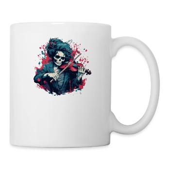 Violinist-Musiker Geigen Musik-Instrument Zubehör - Tasse - Weiß - Rechts