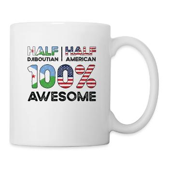 Dschibutische amerikanische Patriotin USA - Tasse - Weiß - Rechts