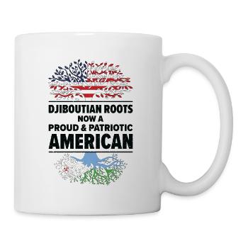 Dschibutische amerikanische Patriotin USA - Tasse - Weiß - Rechts