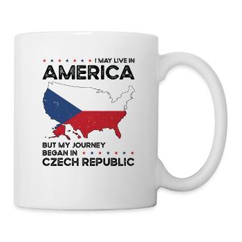 Patriote américano-tchèque États-Unis - Mug blanc - blanc - Droite
