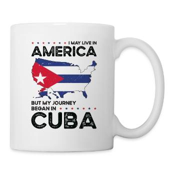 Kubanischer amerikanischer Patriot USA - Tasse - Weiß - Rechts
