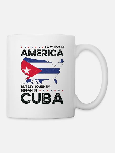 Kubanischer amerikanischer Patriot USA - Tasse - Weiß