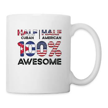 Kubanischer amerikanischer Patriot USA - Tasse - Weiß - Rechts