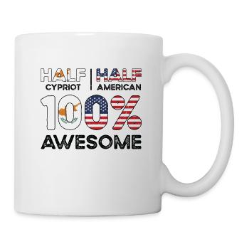 Cypriot American Patriot USA Grown Cyprus US Flag - Mug - white - Right