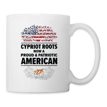 Cypriot American Patriot USA Grown Cyprus US Flag - Mug - white - Right