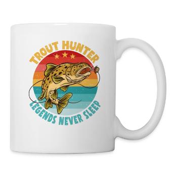 Fishing, Trout, Salmon, Fisherman, Angler, Perch - Mug - white - Right