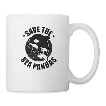 Save the Sea Pandas Dolphins and Whales - Mug - white - Right