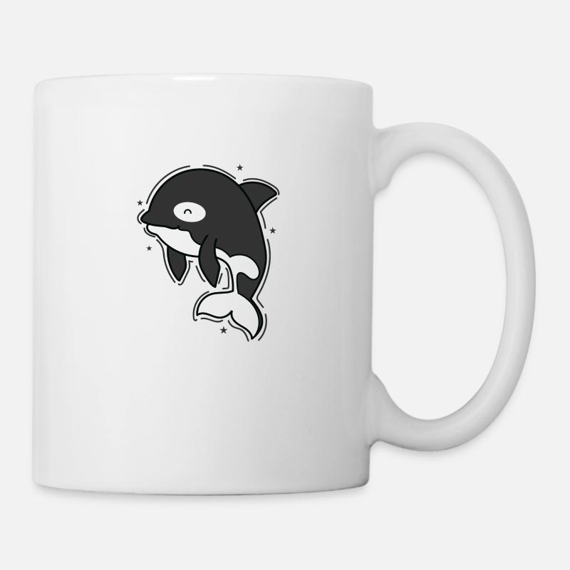 L’orque ressemble à un dauphin - Mug blanc - blanc