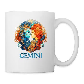 Embrassez votre identité gémeaux: Zodiaque Gémeaux - Mug blanc - blanc - Droite
